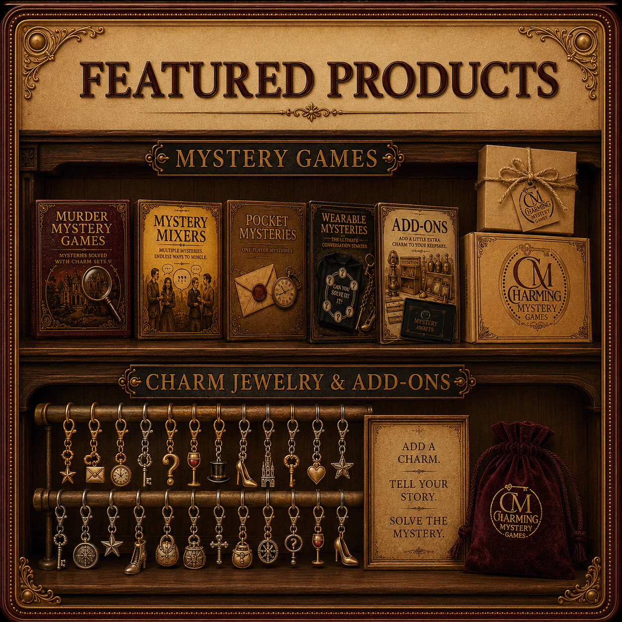 The featured products for Charming Mystery Party Games