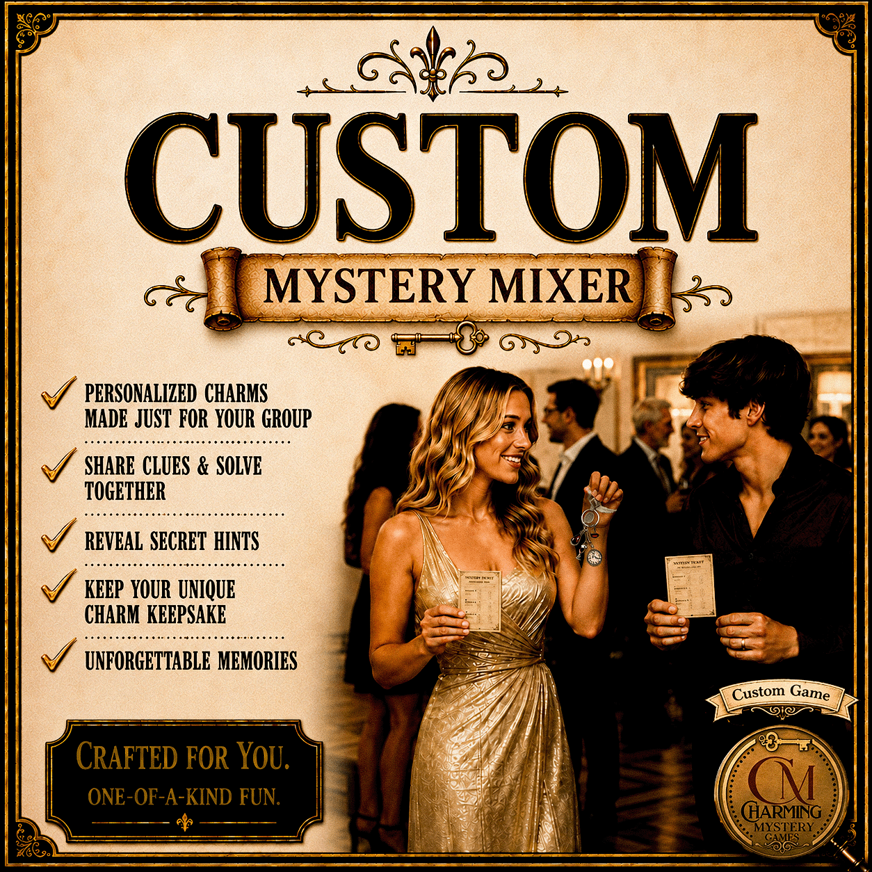 Custom Mystery Mixer Game | Keychain Charm Sets