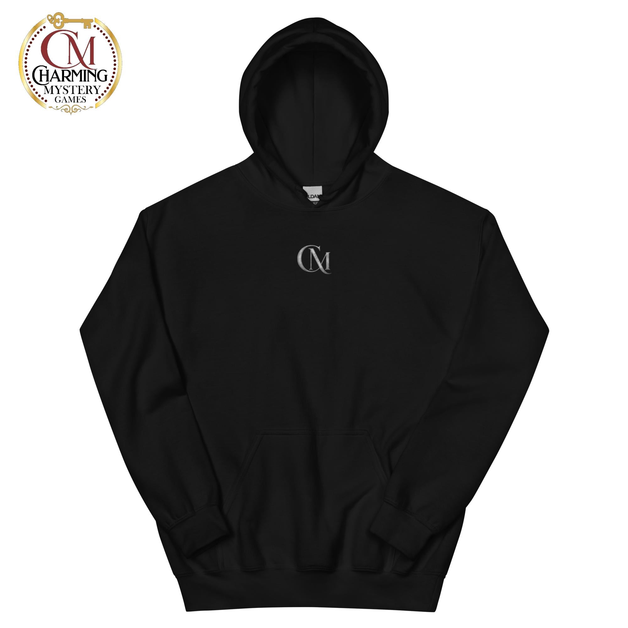 Product mockup for a hoodie wearable mystery #2 - Charming Mystery Games
