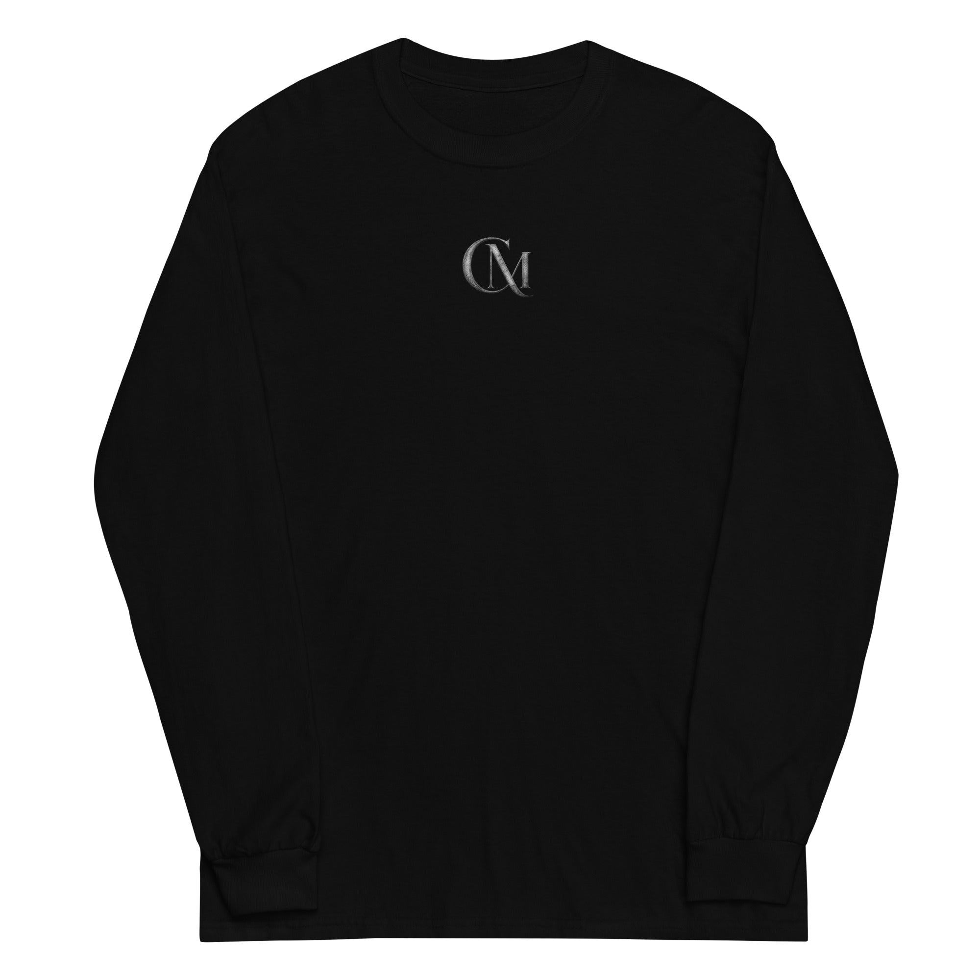 Product mockup of a mystery challenge shirt on the  front - in black.